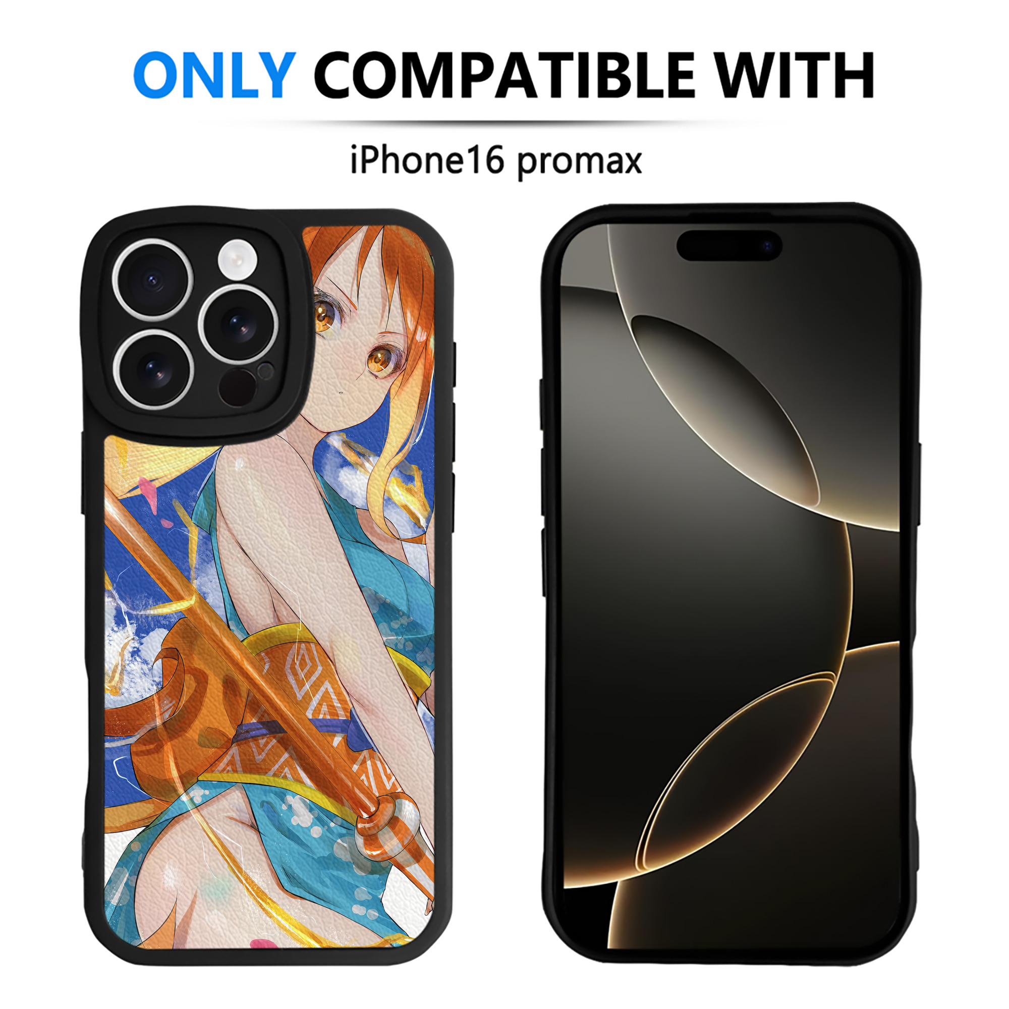 （画像用） ワンピース ONE PIECE 【iPhone 16シリーズ対応】シリコンスマホケース（レザー調） 材質：シリコン
